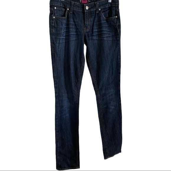 RSQ Paris Skinny Dark Wash Whiskered Jeans 9Rx31 - Picture 1 of 10